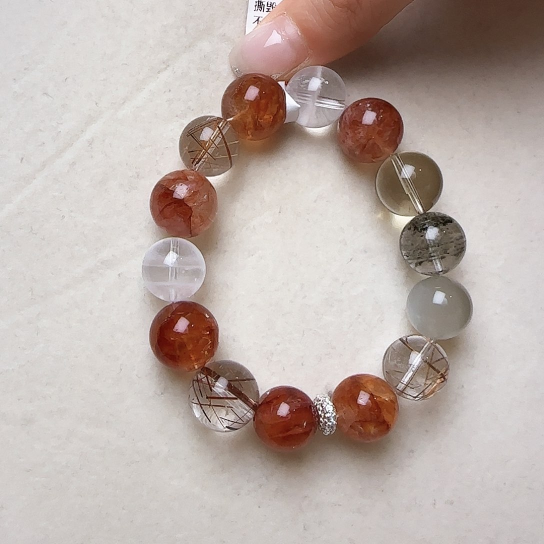 水晶手链未镶嵌寒*姐大气上档次