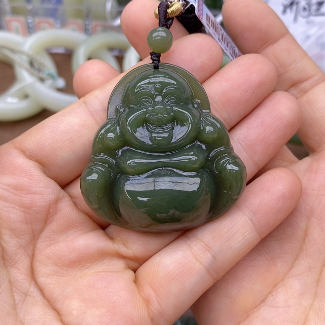 和田玉未镶嵌吊坠(不含链)敏