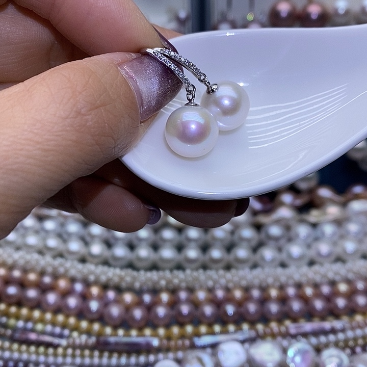 淡水珍珠首饰珠宝银S925镶嵌