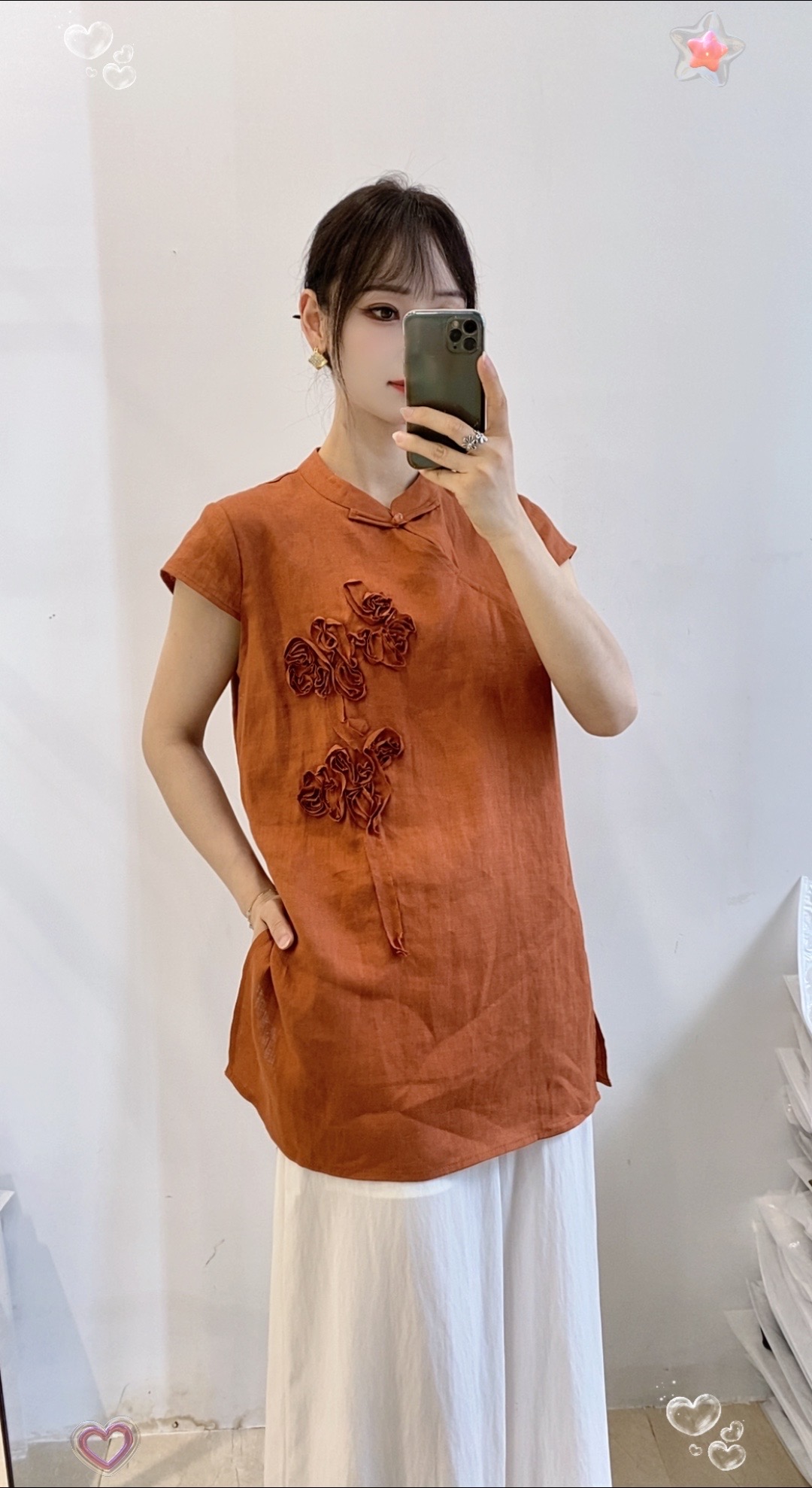 0616-12  女款夏季气质新中式国风背心马甲  XEZX  110 