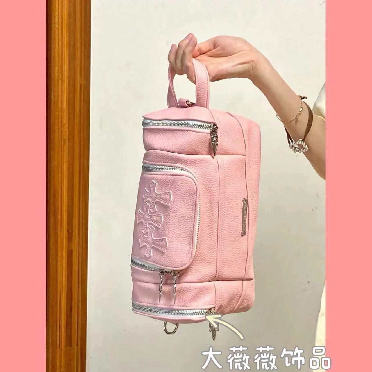 高级感粉色时尚包包-38458