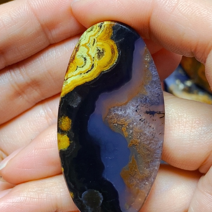 玛瑙/玉髓未镶嵌颈饰黒*