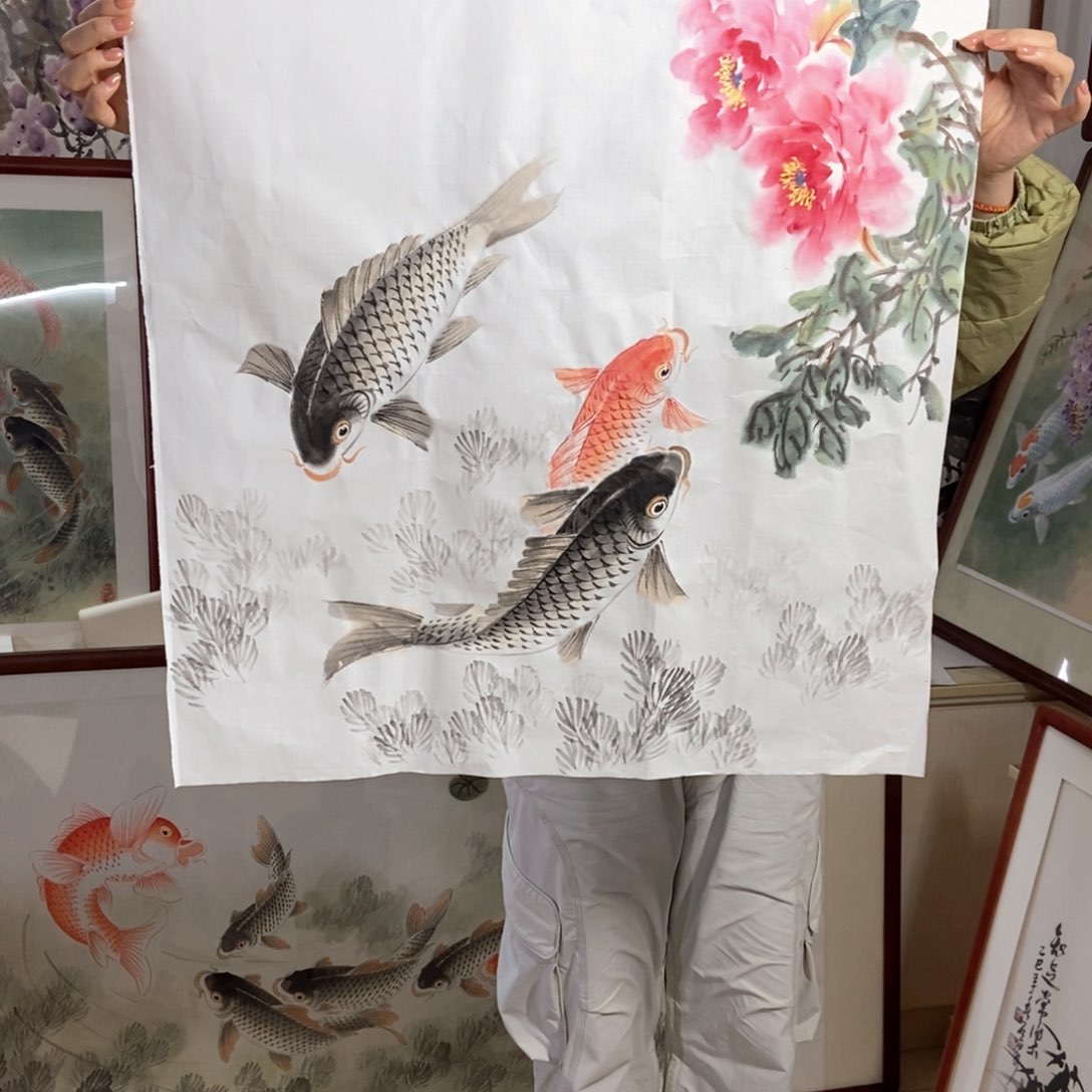 国画陈正保纯手绘国画