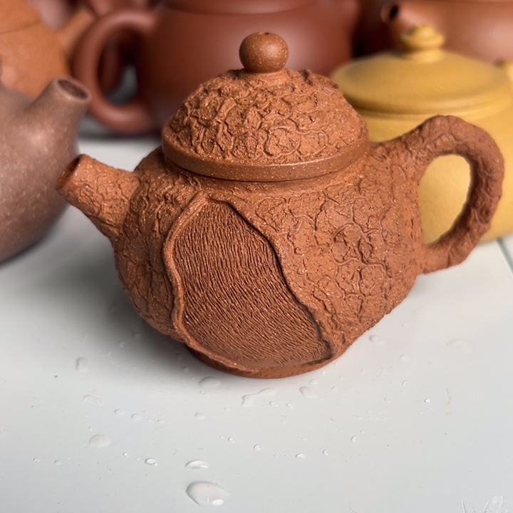 茶案紫砂花巨轮100cc