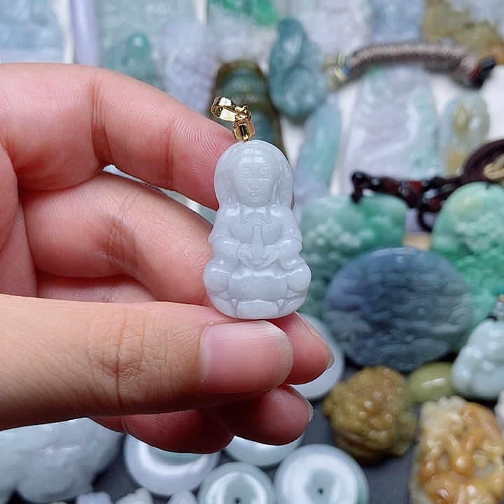 翡翠未镶嵌吊坠(不含链)翡翠