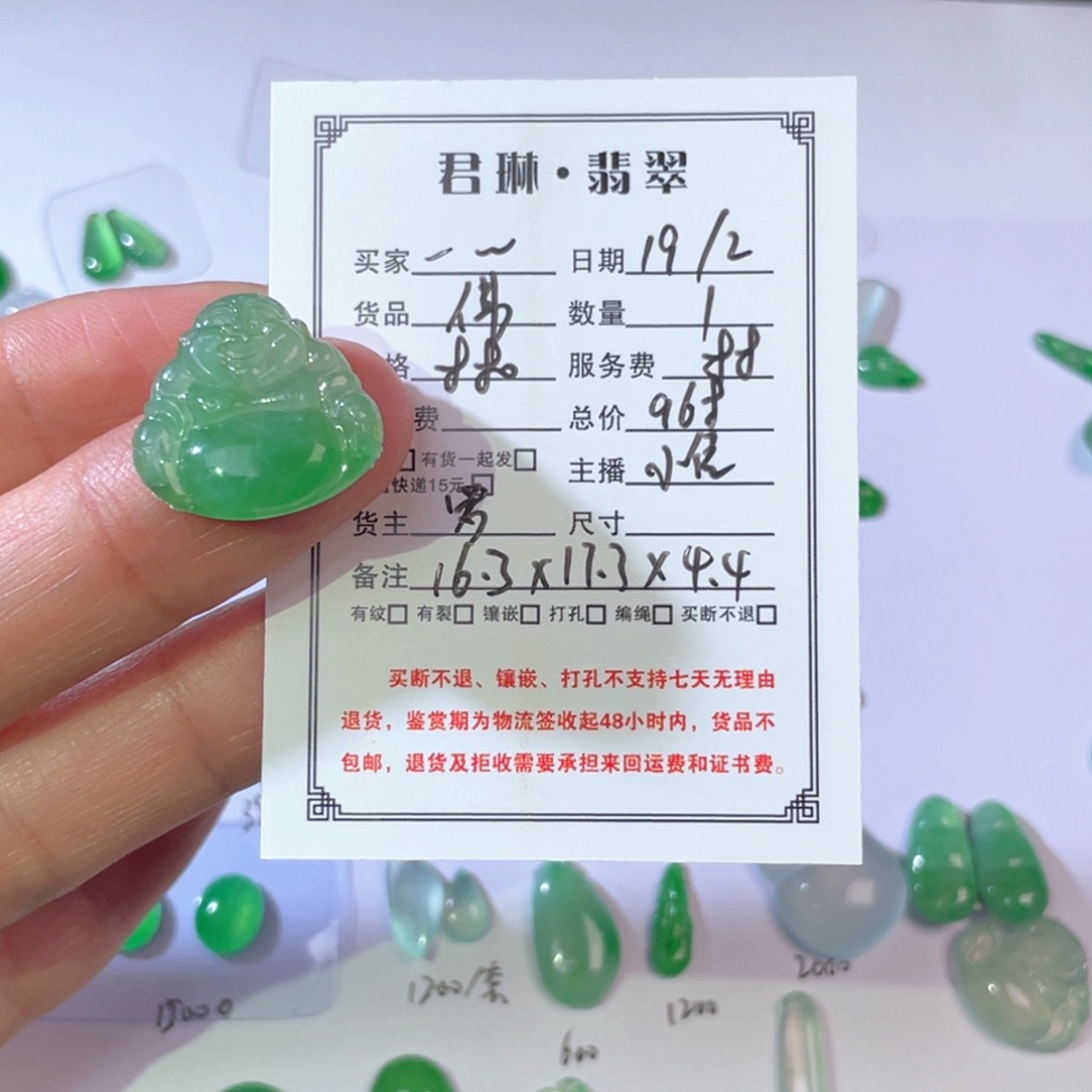 翡翠颈饰未镶嵌一**?裸石