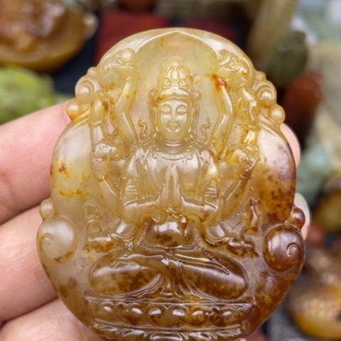 蛇纹石玉未镶嵌颈饰9