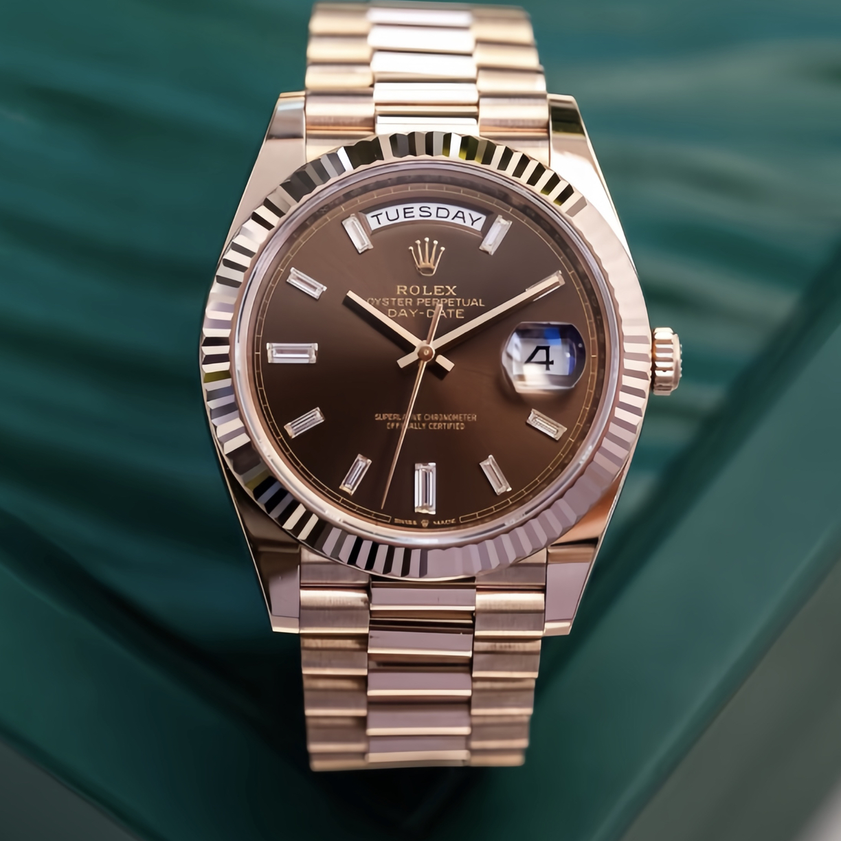 99新 Rolex/劳力士 劳力士228235-0003 咖冰糖 23年全套全长