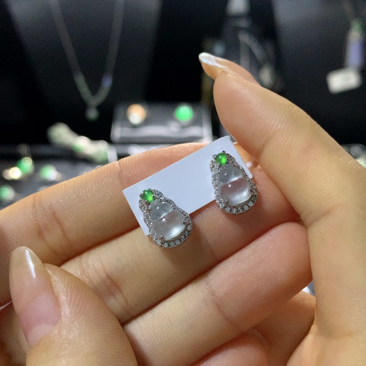 翡翠银S925镶嵌戒指