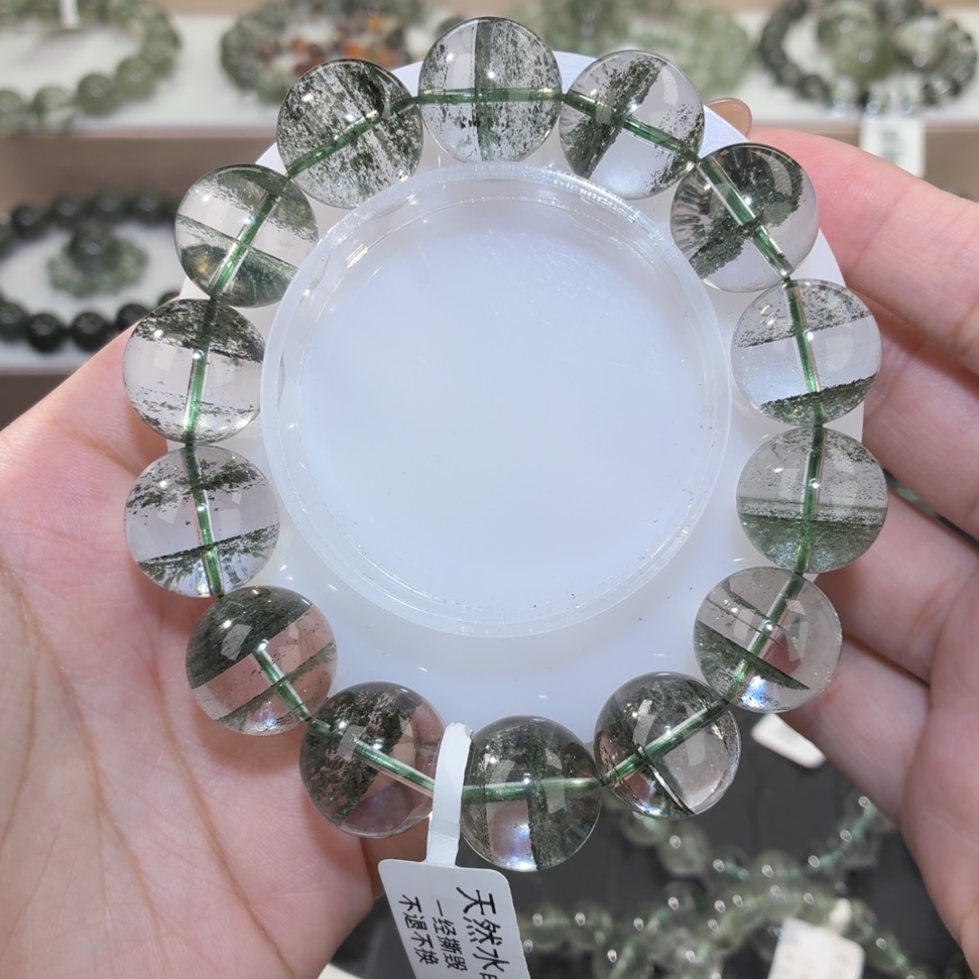 手链未镶嵌水晶1.绿幽灵15m