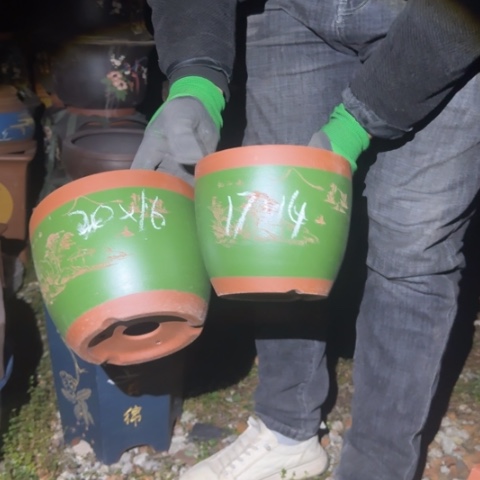 红陶紫砂花盆盆景盆栽