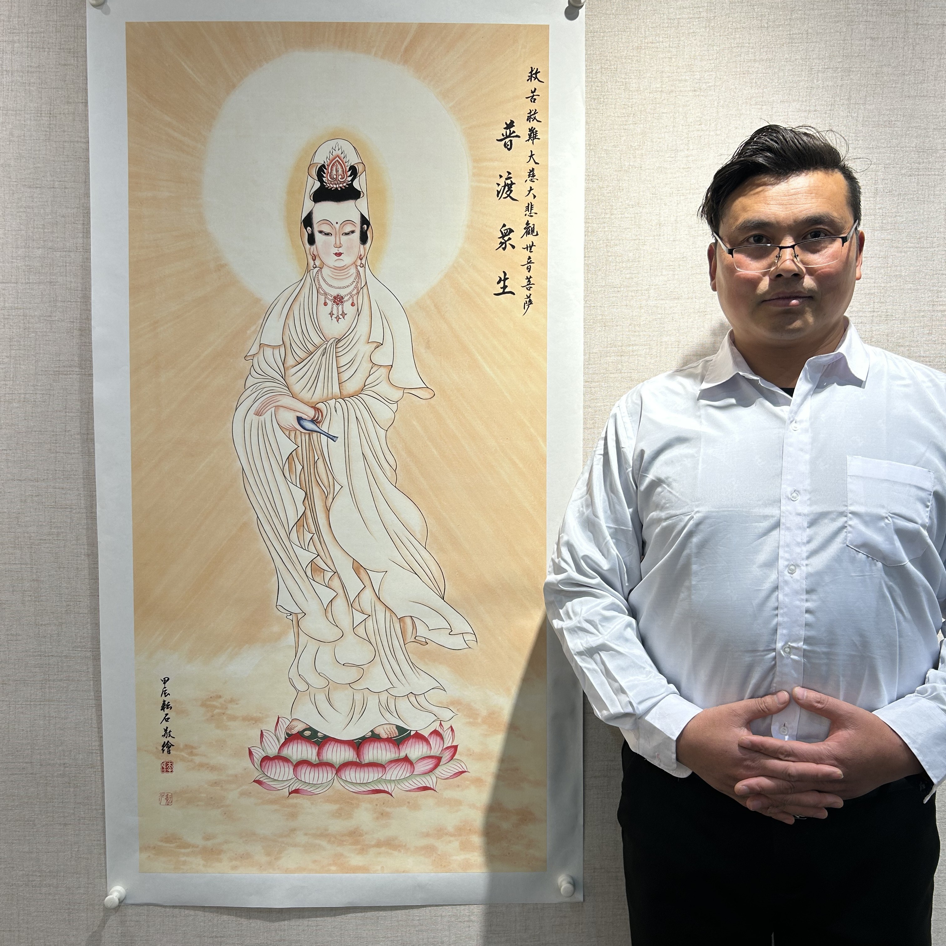 白衣观音菩萨（64*60厘米）