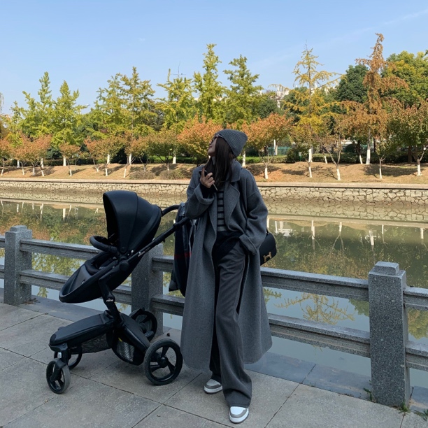 Miss Bao 大翻领澳毛双面绒大衣