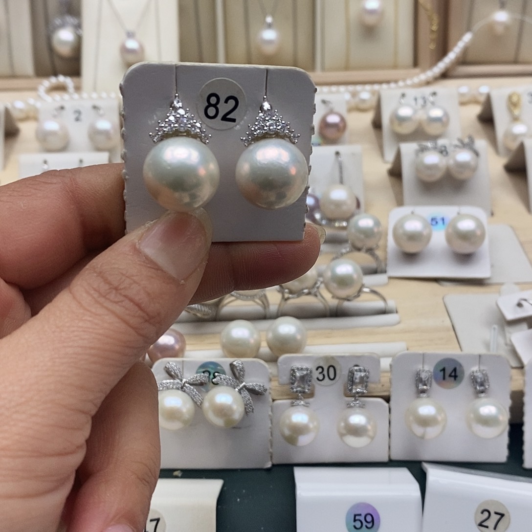 ๑***๑银S925镶嵌淡水珍珠颈饰