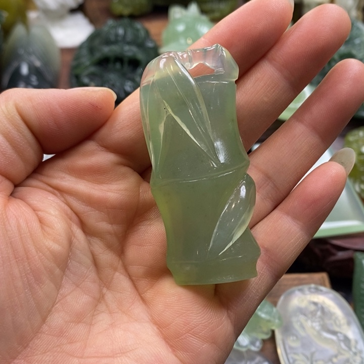 蛇纹石玉未镶嵌手把