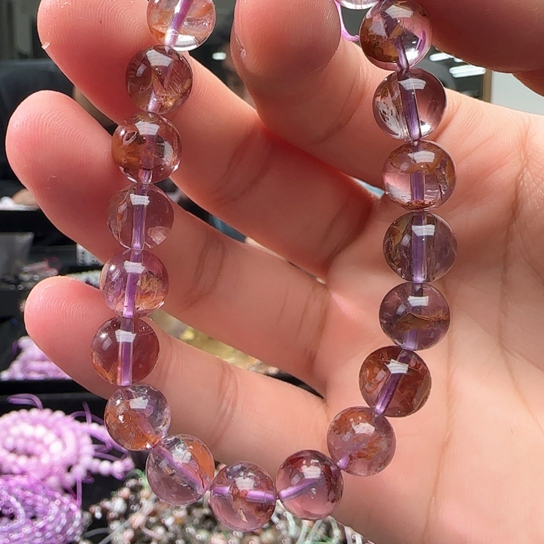 水晶手链未镶嵌紫幽灵