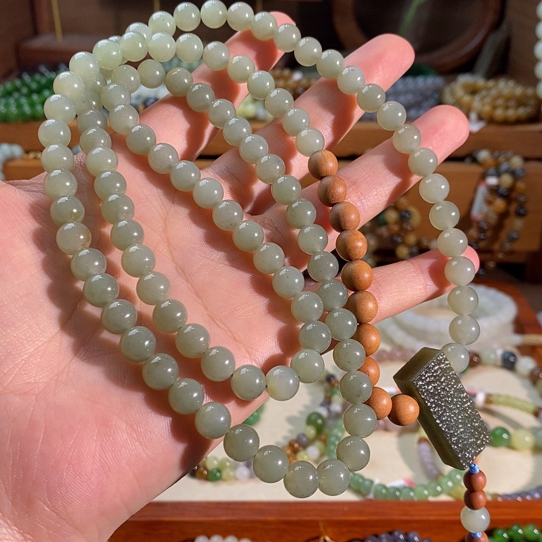 和田玉未镶嵌手链