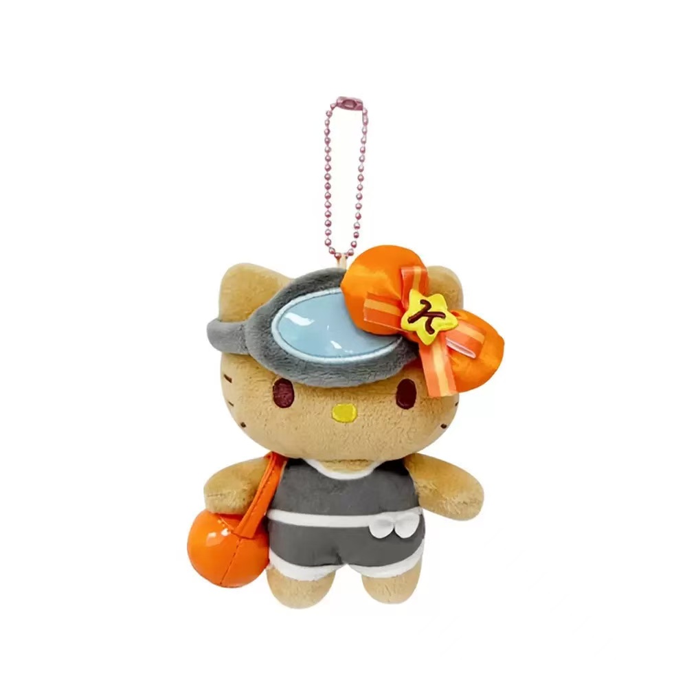 济州岛限定黑皮海女kitty包包挂件