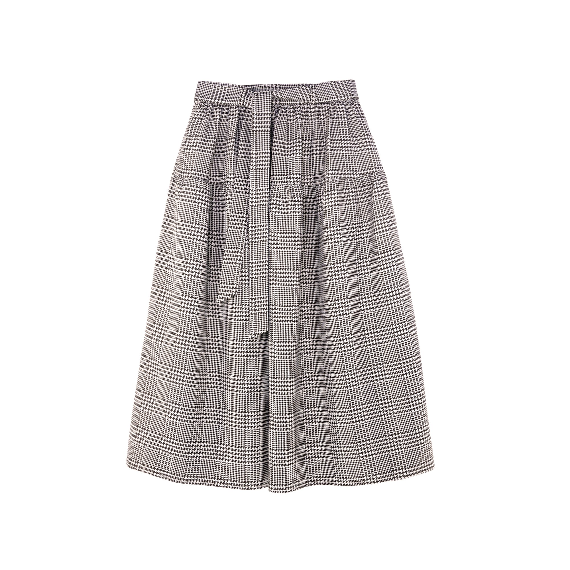 ELE CHIC单独半裙-王小骞联名款-纽扣微笑口袋套装内单独半裙