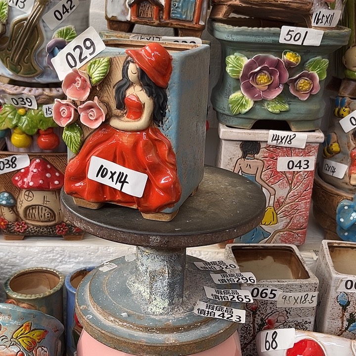 粗陶材质多肉花盆