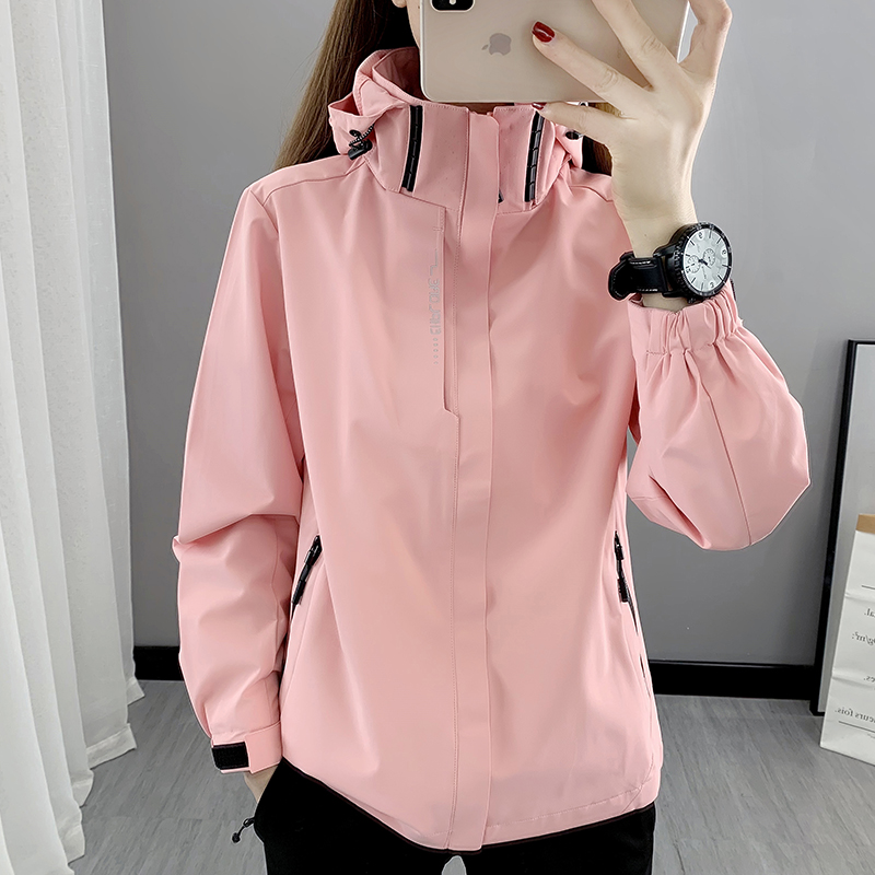 冲锋衣外套薄款男女情侣春秋季可拆卸内胆夹克防水登山服户外新款