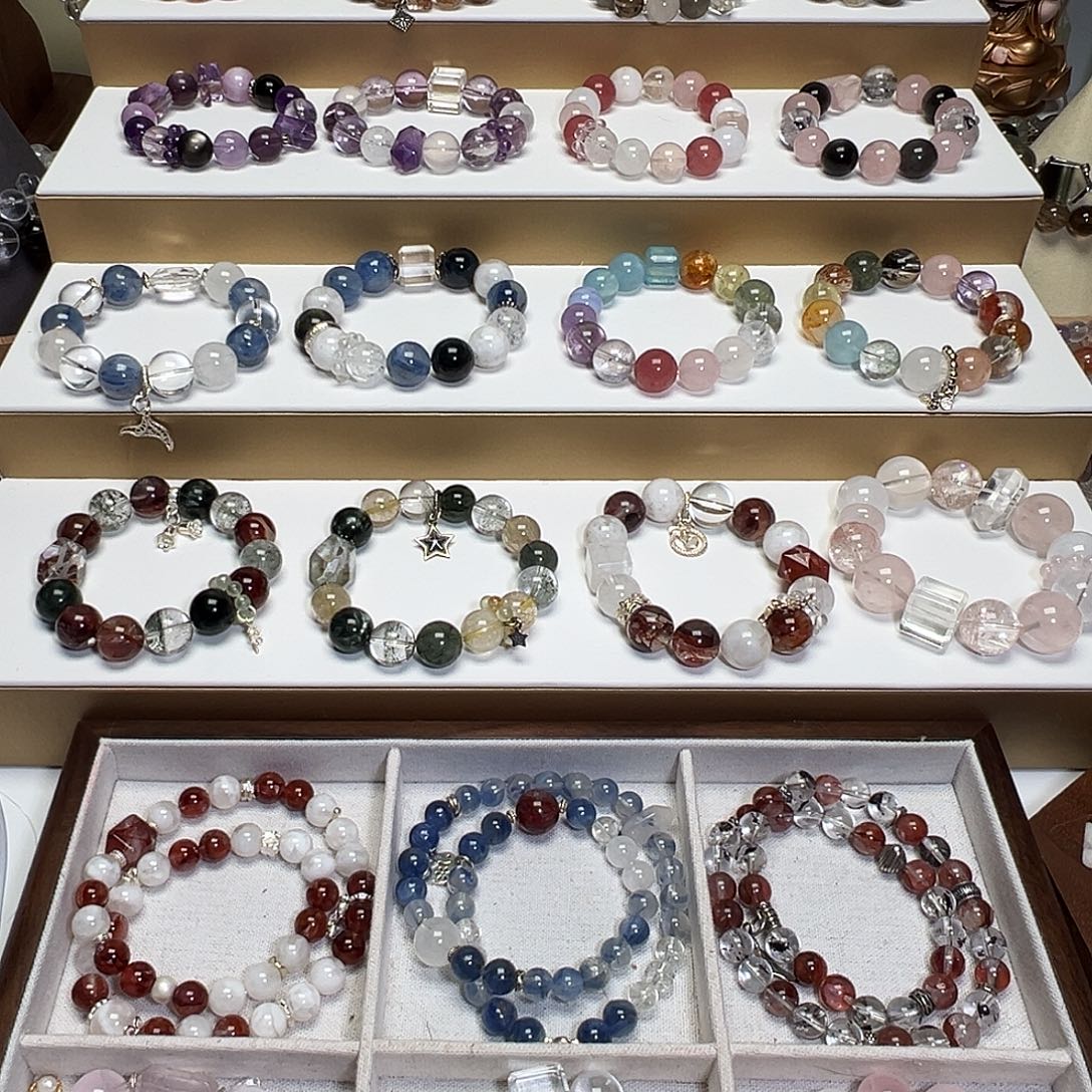 烟晶手链未镶嵌单珠