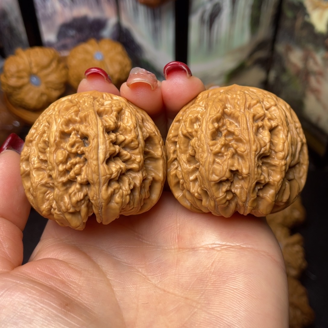 文玩核桃把件44大粗筋