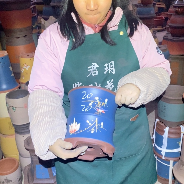 紫砂花盆紫砂花盆盆栽花卉种植