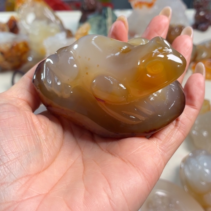 玛瑙/玉髓未镶嵌吊坠(不含链)