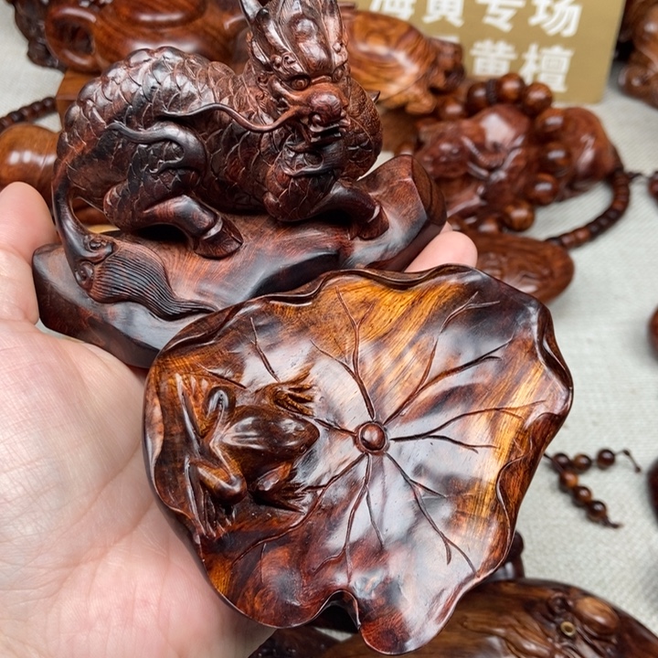 飞***鸟把件黄花梨/降香黄檀