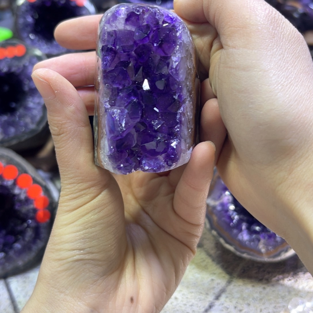 紫晶摆件未镶嵌紫水晶