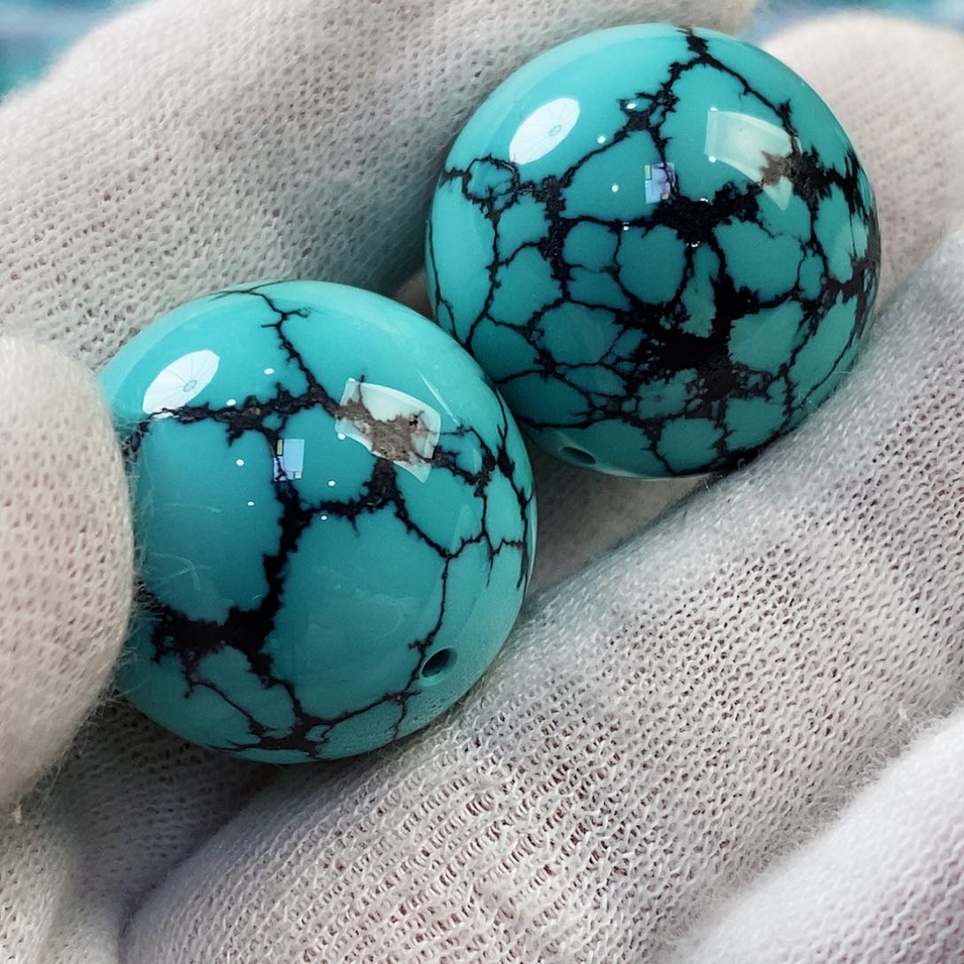 绿松石珠宝奇石未镶嵌田*