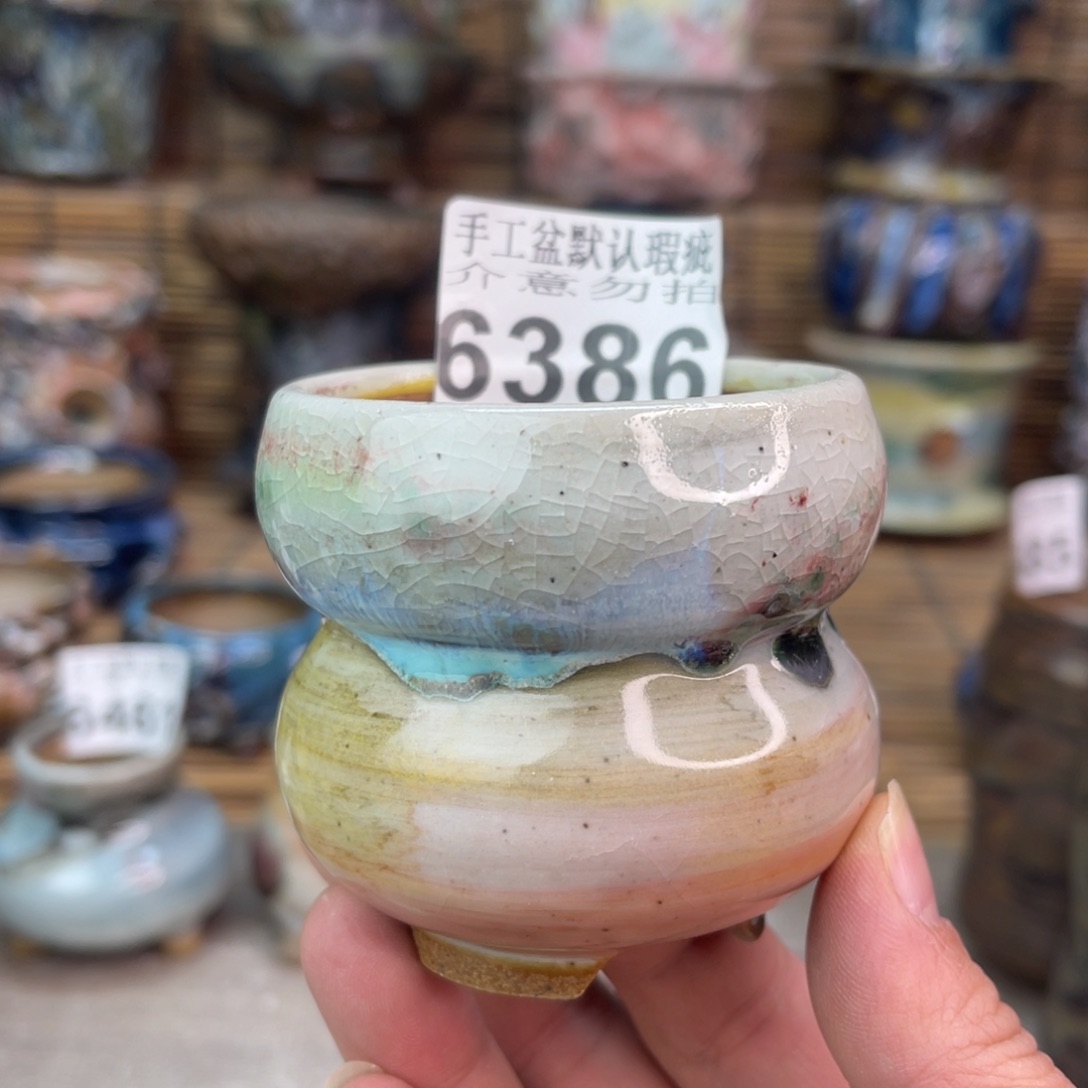 手工花盆默认瑕疵完美者勿拍