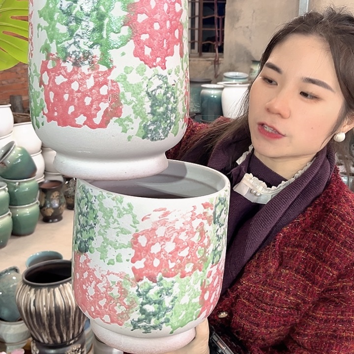 正品口19高22花盆……