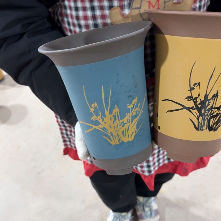 紫砂紫砂花盆口径18/23