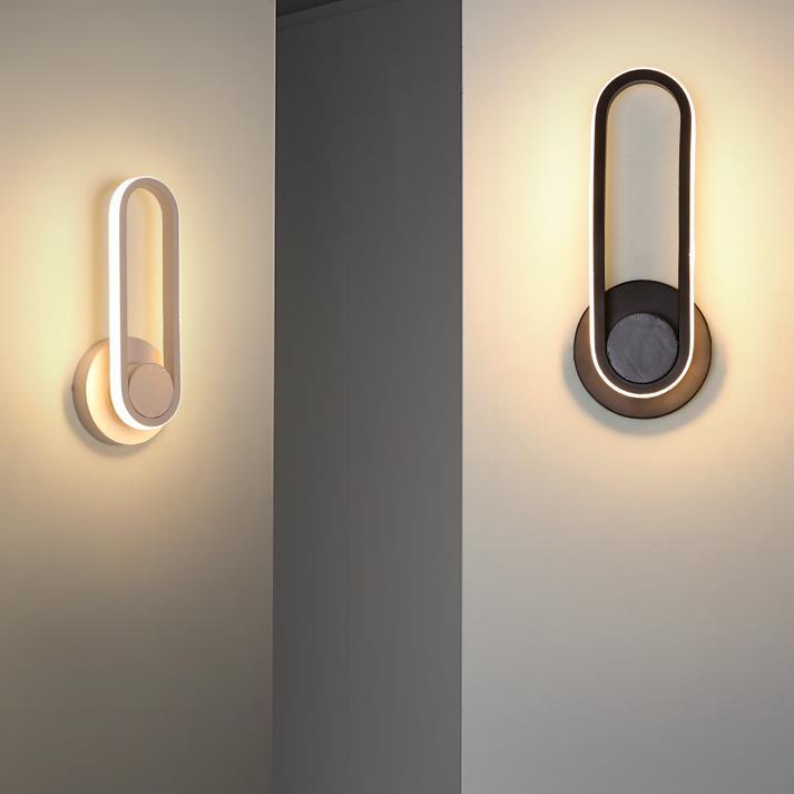 壁灯旋转简约卧室现代床头过道背景客厅楼梯led酒店个性走廊