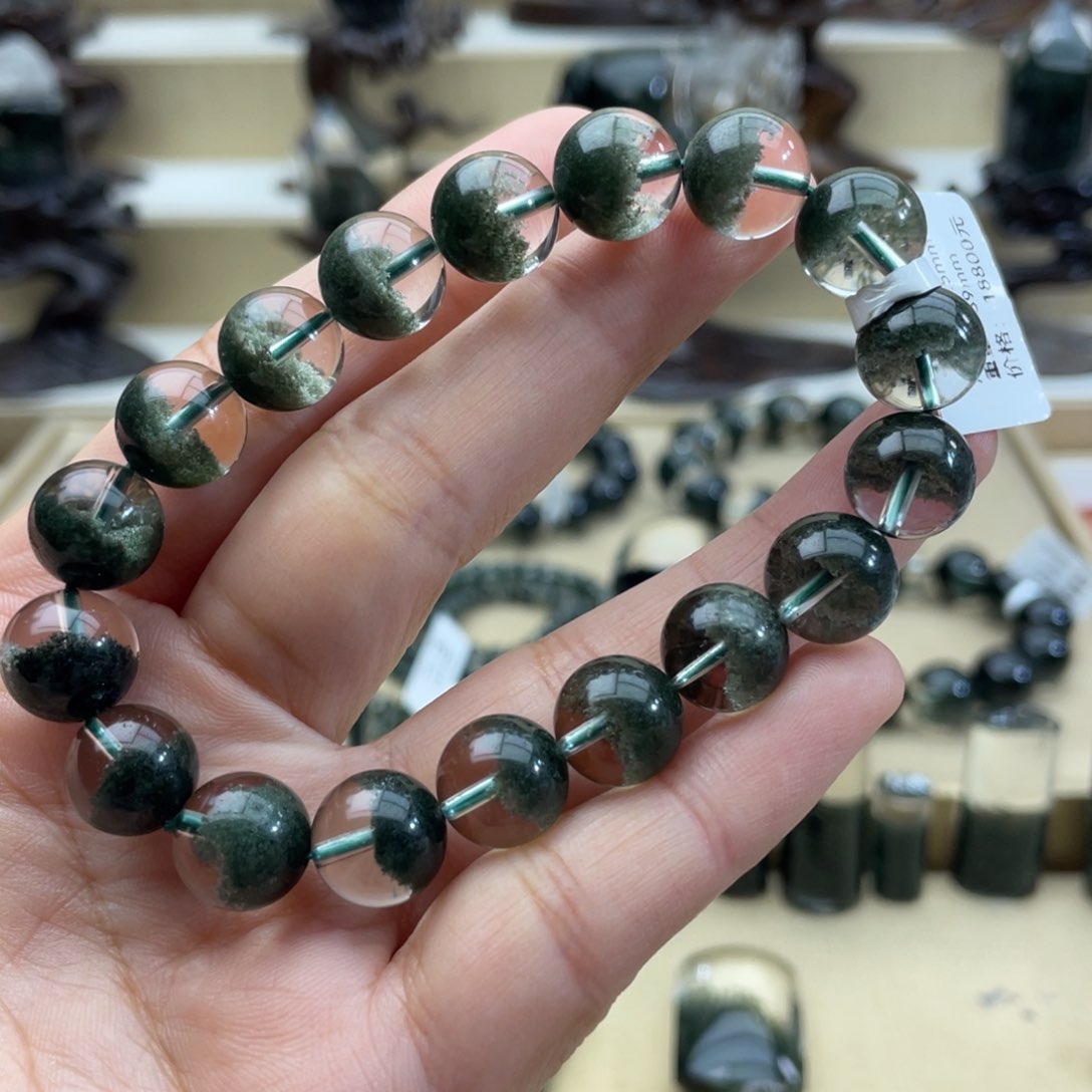 水晶手链未镶嵌绿幽灵手链