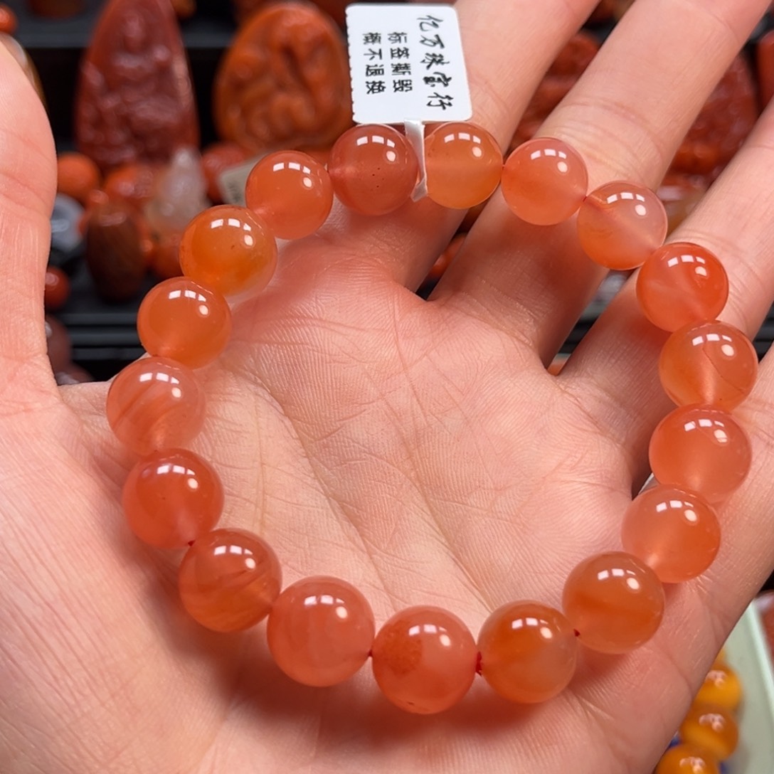 南红玛瑙未镶嵌手串11
