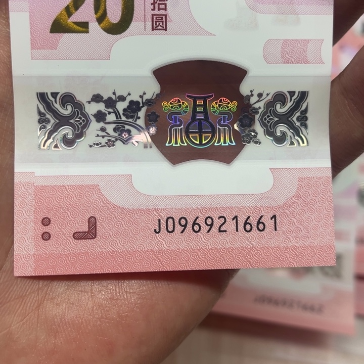 塑料蛇钞朦胧号裸钞09621661