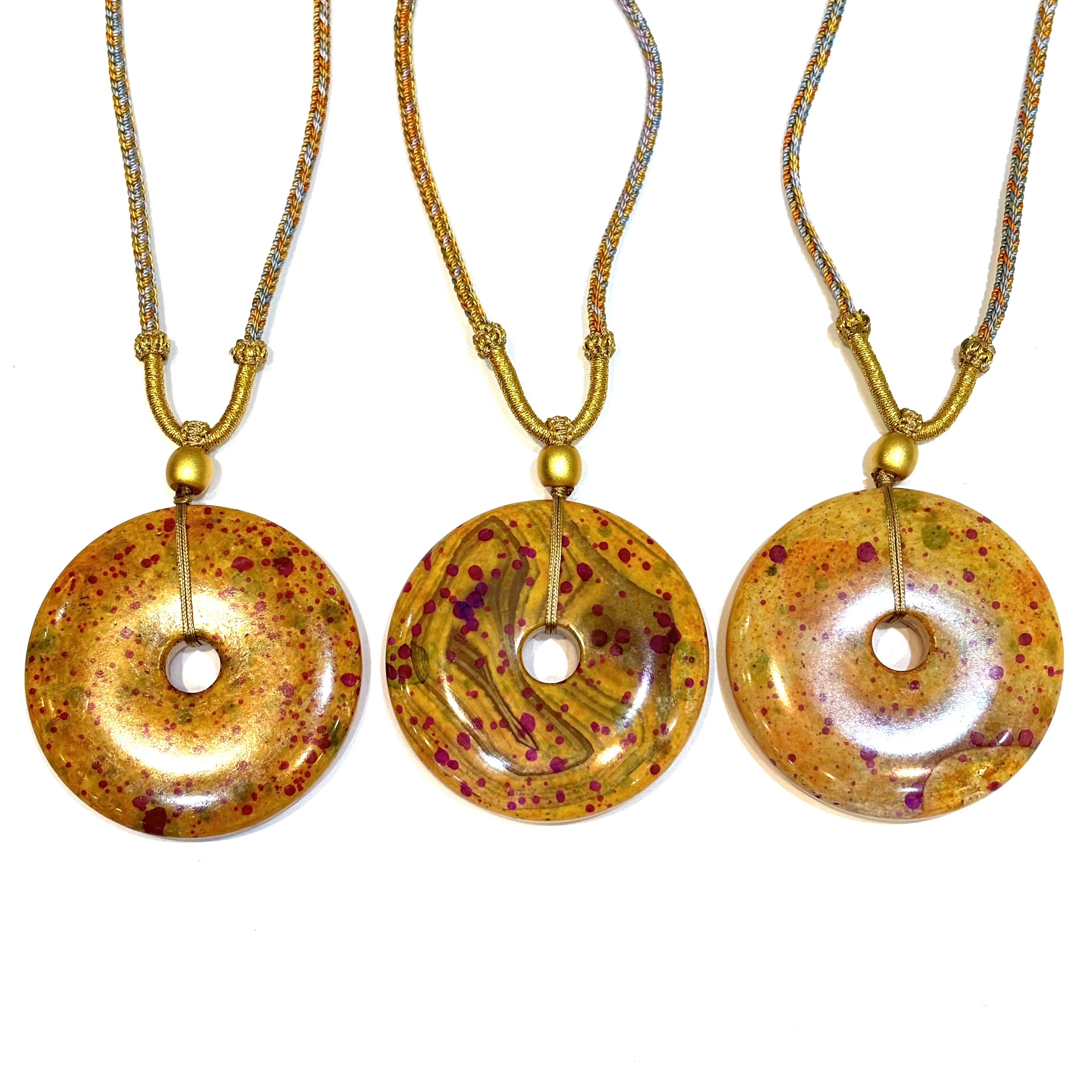 y2655-国风设计平安扣黄吊坠-mn-赠礼盒-多样性只发一件