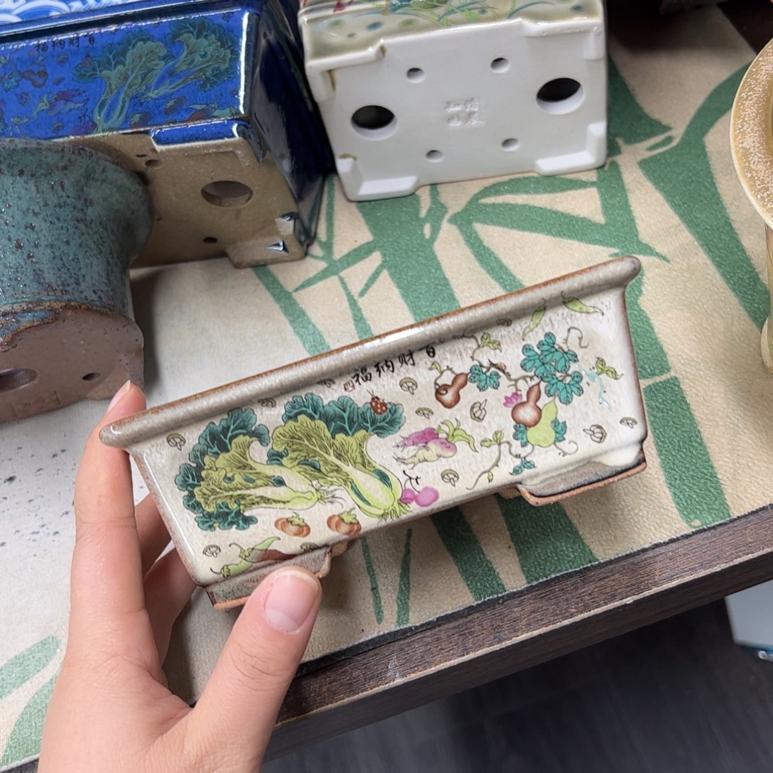 花盆紫砂860号瑕疵15/12/5cm窑变