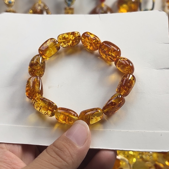 琥珀（花珀）项圈未镶嵌