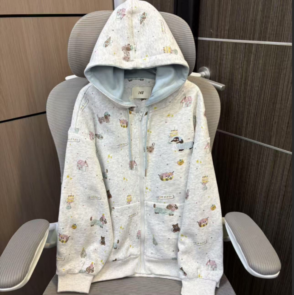 【现货】2025秋腊肠狗刺绣连帽卫衣 D629 629 Y