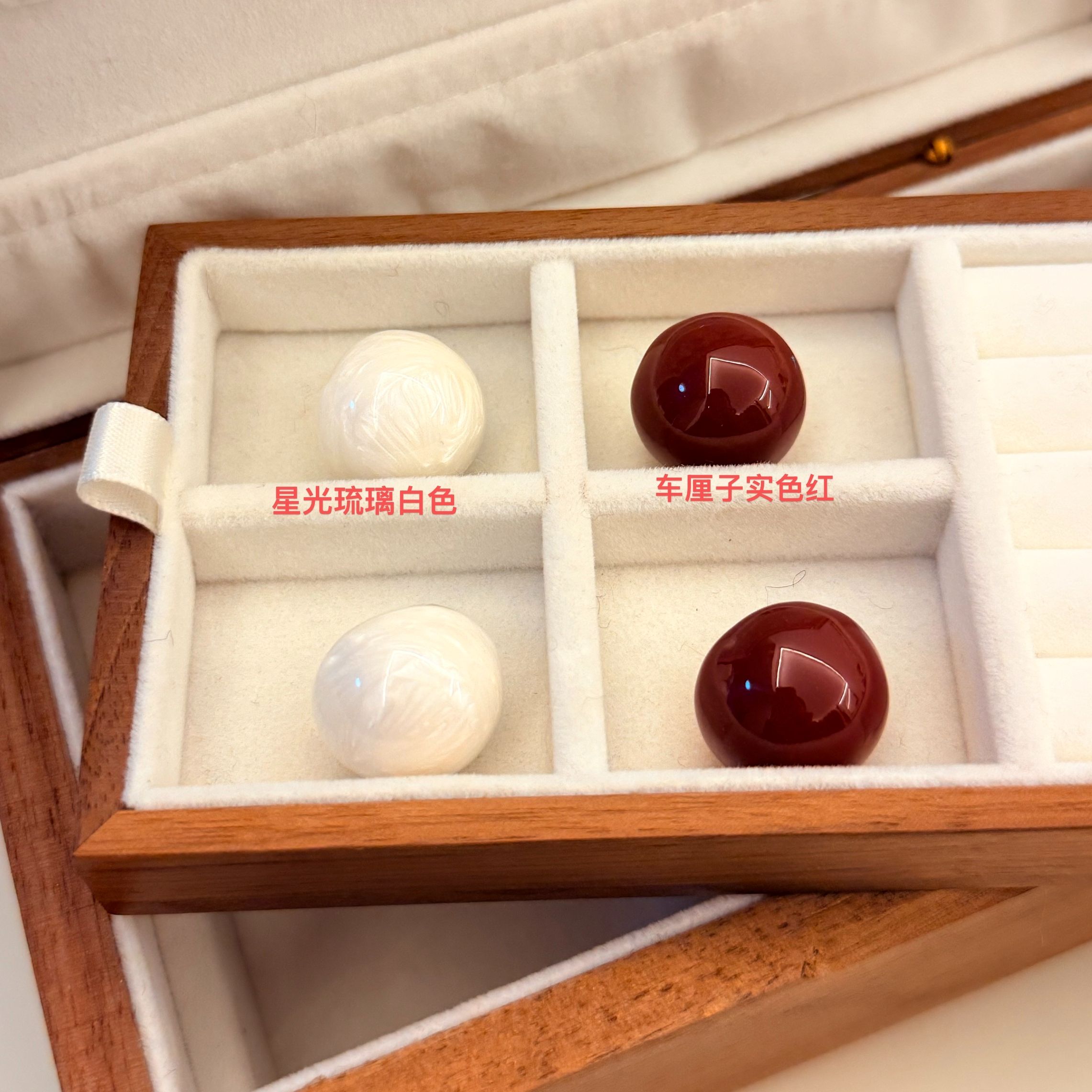 铜合金耳饰 E2198   铜合金 车厘子 白色 耳钉