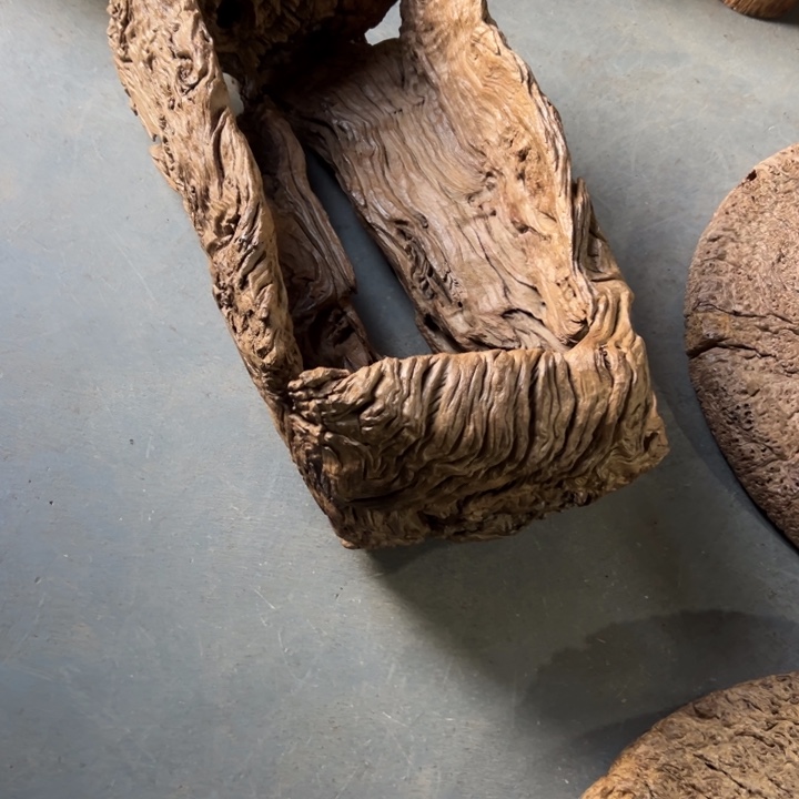 溪*风化铁栎木小墩子