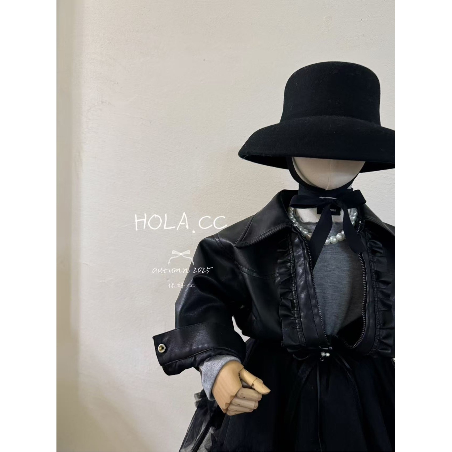 HOLA.CC·25秋~波浪边皮外套6339（汉服）