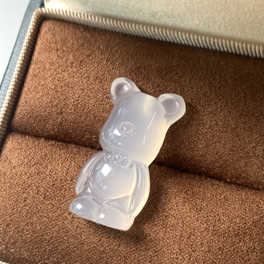 天然玉髓暴力熊精美时尚吊坠手机链车挂包挂