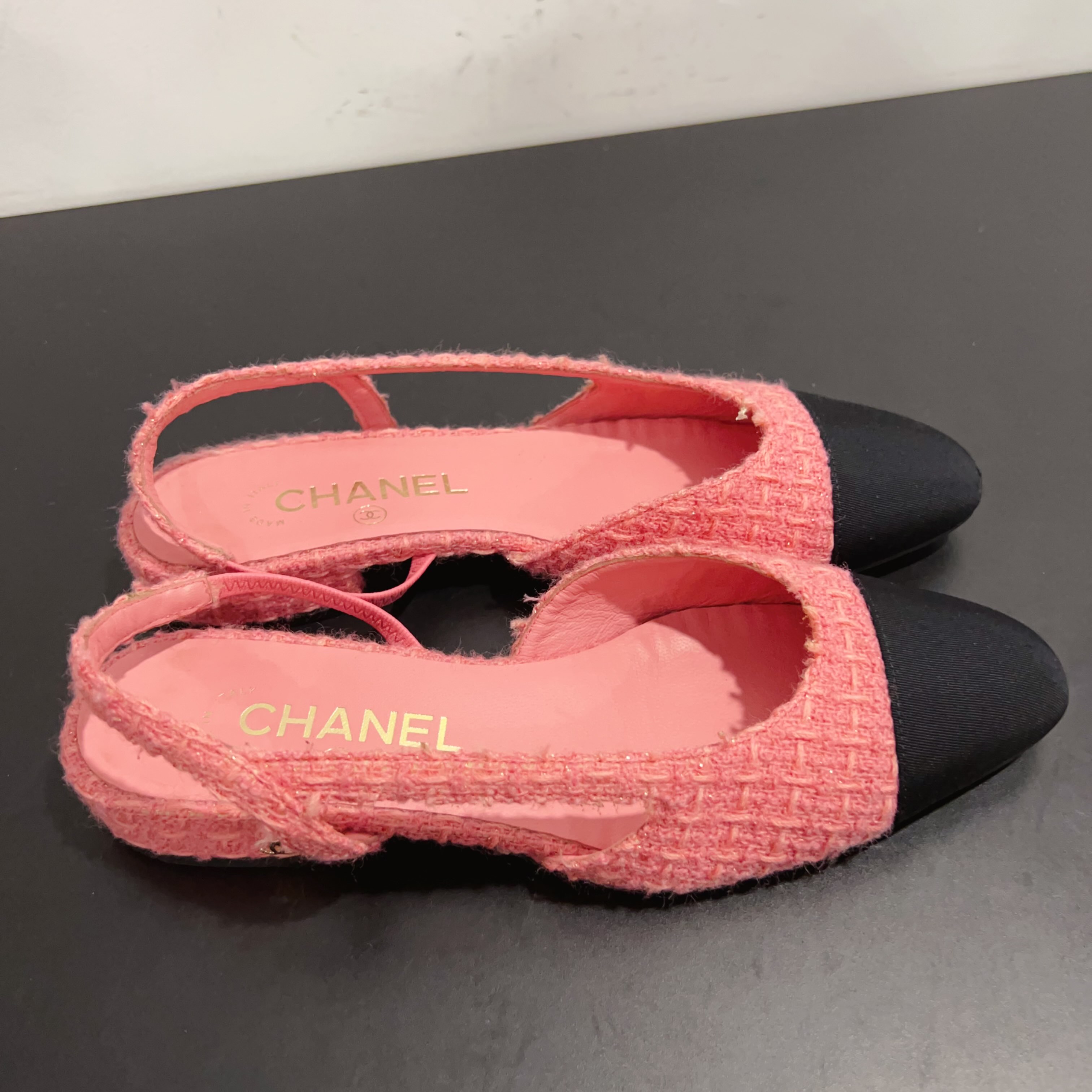 99新 Chanel/香奈儿 芭蕾舞鞋 尺码37成色看直播GSS29446 