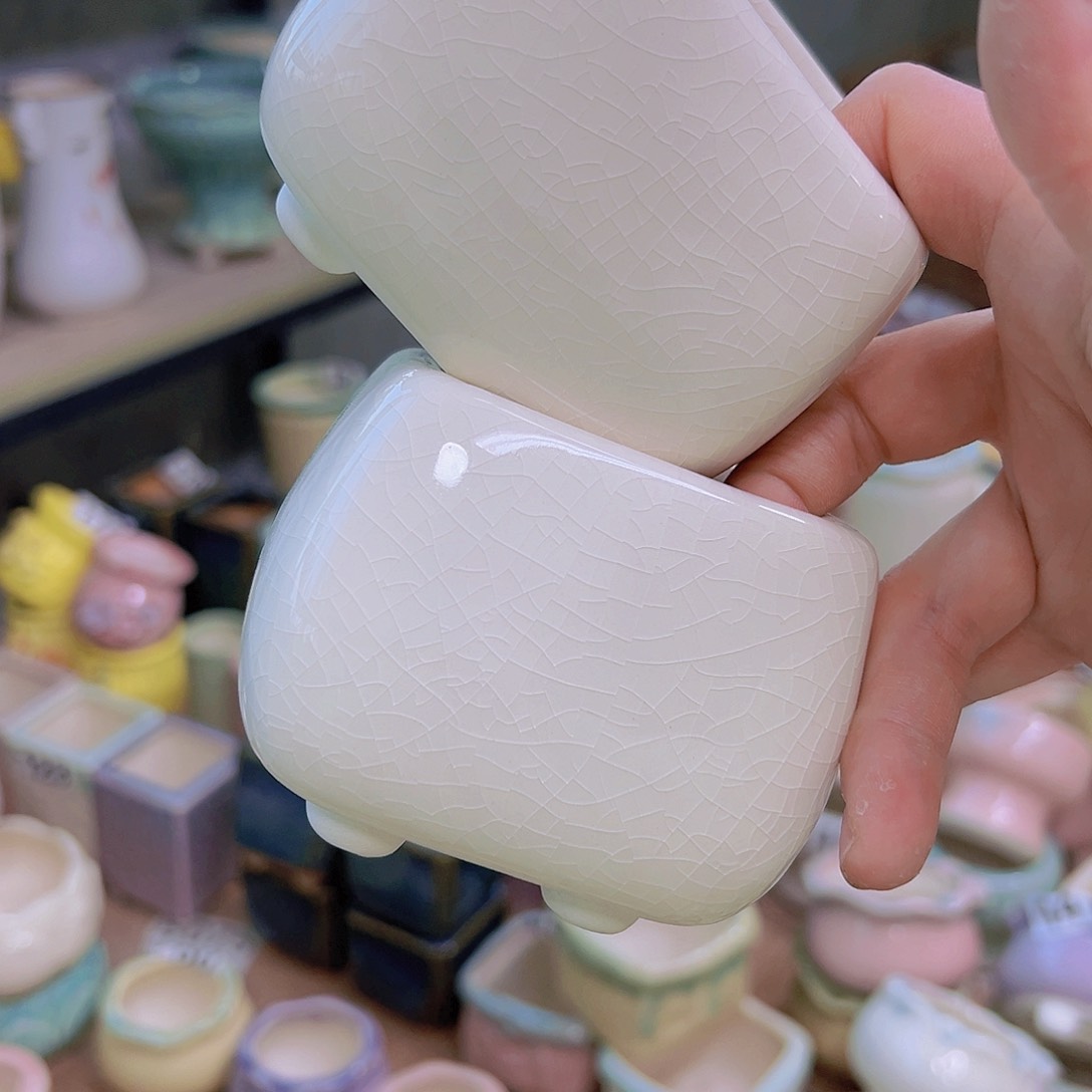 红陶陶瓷花盆满12包邮