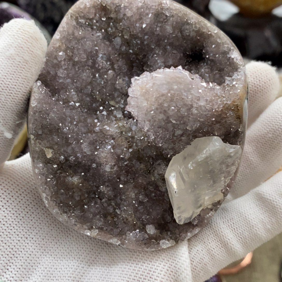 水晶奇石平板未镶嵌